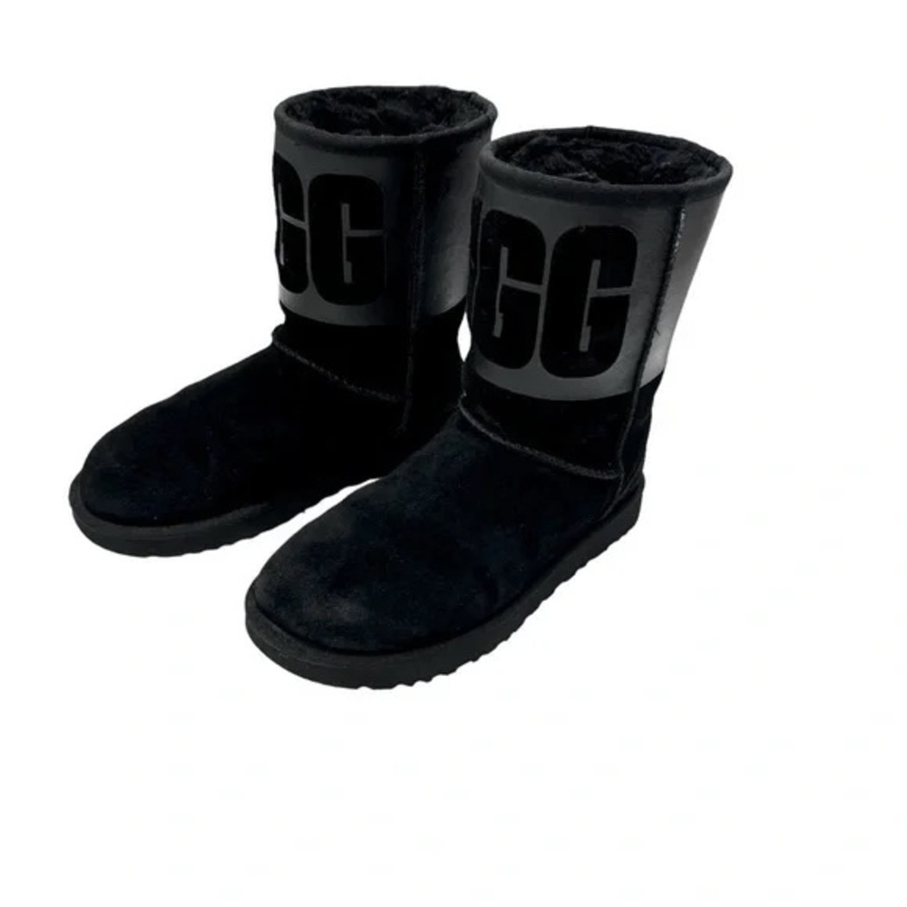 UGG Fur-Lined Boots – Size US 6 – Black Suede – Limited Edition